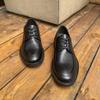 Terno Sapatos de Couro Yuantong Negócios Moda Sapatos Casuais Couro Genuíno Respirável Sola Grossa Sapatos de Couro Pequeno High-end Casamento Sapatos Masculinos