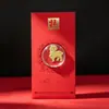 Año Nuevo del Cordero Pegatina Dorada para Teléfono Sobre Rojo Oro Puro 999 Regalo Compañero de Alta Gama Regalo de Reunión Anual de la Empresa Venta al por Mayor