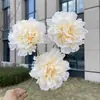 3 Cabezas de Peonías Artificiales para Boda y Decoración del Hogar, Al Por Mayor