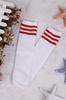 Calcetines para niños nuevos de primavera 2021 calcetines de algodón de tres barras calcetines a rayas medias para niñas calcetines japoneses para niños