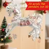 Em Estoque Website Independente Item Mais Vendido Ébano Cavalo Majestade 2D Acrílico Decorativo Preto Ébano Cavalo Estatueta Novo