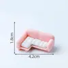 Muebles Creativos Elásticos Q Rosas, Accesorios Decorativos Hechos a Mano para Casas de Muñecas DIY, Adornos Pequeños para Paisajismo de Sala de Estar en Miniatura