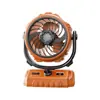 Ventilador Externo Oscilante de Alta Velocidade 2026 Modelo Novo 100 Velocidades Transfronteiriço 6 polegadas com Iluminação, Display Digital, Ventilador de Camping de Grande Capacidade