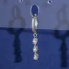 Zuanfa Transfronterizo 2025 Nuevos Pendientes Creativos para Niñas Plata S925 Moissanita Pendientes Largos de Fiesta Venta al por Mayor