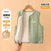 Chaleco interior para uniforme escolar de niños, chaleco térmico grueso de lana y seda para otoño e invierno para niños y niñas, chaleco para bebé