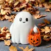 Adornos de Fantasma Pequeño de Halloween Transfronterizos Decoración Creativa para el Hogar Lindos Adornos de Fantasma para Escritorio Manualidades de Resina