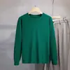 Suéter de malha novo, solto, modelador, moderno, masculino, gola redonda, suéter pullover para atacado, manga longa, vestuário masculino para outono e inverno