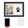 Porta-Retrato Memorial de Patinha de Pet Pegada de Cachorro e Gato DIY Almofada de Tinta Lavável Não Lavável Porta-Retrato de Presente para Exibição