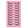 Set de diez pares de pestañas postizas de acrílico, grosor natural 0.07, pestañas realistas 3D multicapa, venta al por mayor desde el fabricante