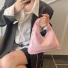 2025 Nova Bolsa de Grande Capacidade Feminina Verão Senmeng Design Nicho Bolsa Transversal Simples Portátil para Trabalho Bolsa Dumpling