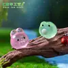 Mini luz nocturna brillante figuras de animales lindos, ideal para paisajismo de jardines, decoraciones DIY y adornos en miniatura
