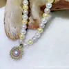 Novo Estilo Bússola Pingente Pérola de Concha Colar 8mm Colar para Mulheres, Estilo Ins de Luxo Leve, Versátil de Nicho, Sensação de Alto Padrão, Venda Direta da Fábrica
