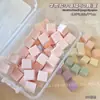Esponja para Nail Art Cubo de Carne Mini Blush Degradê Pinça de Aço Inoxidável Ferramenta Quadrada Pequena para Unhas
