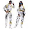 Disfraz de astronauta para cosplay de Halloween, mono de traje espacial, traje espacial para fiestas navideñas y juegos de rol