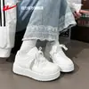 Tênis de Puxar para Mulheres e Homens, Sapatos Casuais de Solado Grosso Preto e Branco Panda para Primavera, Tênis Esportivos Versáteis Brancos Y