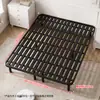Estructura de Cama de Hierro Colgante Sin Cabecero Estructura de Cama Colgante Base de Listones Habitación de Alquiler en Casa Dormitorio Cama de Arte en Hierro Cama Individual Doble