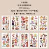 Variedad de pegatinas de tatuaje de series de dibujos animados para niños, sentido avanzado, brazo, cara, fiesta divertida, tatuajes temporales a prueba de agua