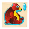 Juguetes de Madera para Niños Juguetes Cognitivos Estéreo Patrón de Dibujos Animados Juguetes Puzzle Educación Temprana Educativos Juguetes Puzzle de Madera