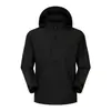 Chaqueta personalizada de una sola capa para hombres y mujeres, chaqueta con capucha ligera y transpirable, conjunto de una sola pieza, ropa de montañismo para exteriores a prueba de viento y resistente al agua