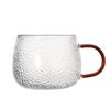 Taza de Vidrio Taza de Agua Hogareña Resistente al Calor Taza para Té de Burbujas Martillo Seis Colores Martillo de Vidrio Borosilicato Alto Taza de Piña Taza de Concubina Imperial