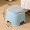 Taburete pequeño casero engrosado para niños, taburete simple para mesa de centro de sala de estar, apilable, portátil, taburete antideslizante, taburete para cambiar zapatos en la entrada de adultos