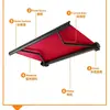 Suministro directo de fábrica de toldos eléctricos de caja completa, marquesinas de lluvia retráctiles, marco automático de aleación de aluminio, tela acrílica, cantidad mínima de pedido de una pieza