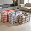 Bolsa de palha bolsa de estudante para bagagem roupas colcha de algodão colcha bolsa de armazenamento à prova de poeira à prova de respingos à prova de umidade bolsa de embalagem para mudança
