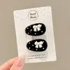 Clipes de franja atacado Yiwu outono e inverno, presilhas de cabelo elegantes Maillard, presilhas BB requintadas de alta qualidade, grampos de cabelo, acessórios de cabelo femininos, adereços de cabeça