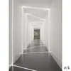 Lámpara Lineal de Tira de Titanio Línea Párpado Doble Techo Superficie Montada Sin Ranura Lámpara Lineal Tira Lineal Le Ventana