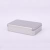 Caja de hojalata personalizada con caja de hojalata para embalaje de unidad USB, caja de hojalata cuadrada para insignia, lata rectangular personalizada con logotipo personalizado