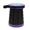 Taburete plegable para uso en exteriores, portátil para viajar, tren, pesca, hacer fila; taburete telescópico ajustable, asiento plegable popular