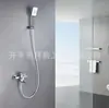 Cabezal de Ducha de Baño Cuadrado de Cobre Puro Uso Doméstico Suministro Especial Potenciador Transfronterizo Juego de Cabezal de Ducha Nórdico Caliente y Frío