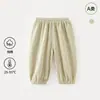 Pantalones Anti-Mosquitos de Verano para Bebés y Niños, Pantalones Largos Finos para Verano, Pantalones de Bebé Clase A, Pantalones de Linterna Calados para Niños y Niñas