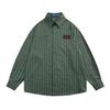 Camisas de Manga Larga Retro Estilo Japonés Estilo Nuevo Primavera y Otoño para Hombres y Mujeres Marca de Moda Estilo Hong Kong Holgadas Casual de Pareja de Manga Larga