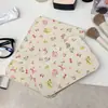Espelho Pequeno Dobrável Floral Retrô Dormitório de Estudante Casa Espelho de Maquiagem Mesa de Maquiagem Espelho Portátil Ornamento de Mesa