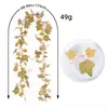 Hoja de Camote Nueva de Liquen Mimbre Cruzado Planta Verde Artificial Transfronteriza Accesorios Enredaderas de Techo al por Mayor Decoraciones de Acción de Gracias