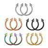 Joyería para piercing DIY acero inoxidable transfronterizo barra de herradura con forma de C anillo de herradura anillo de nariz pendiente clavo de nariz perforado