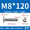 Tornillo Hexagonal de Acero Inoxidable 304 para Muebles, Cabeza Plana Grande, Borde Invertido, Tornillo de Cabeza Redonda, Perno de Borde Invertido