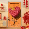 Cortina de Puerta de Fondo para Colgar Tela para el Día de San Valentín 2026 Transfronterizo Nuevo Banner de Puerta para Festividades y Citas Cubierta Decorativa para Puerta Más Vendida en Amazon