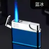 Isqueiro de metal reto e colorido Paili PL173, personalidade, à prova de vento, para cigarros, ignição por um toque, inflável