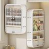 Estante de Almacenamiento de Pared para Baño Baño Sin Perforaciones Lavabo Montado en la Pared Baño Impermeable Gabinete de Almacenamiento de Cosméticos