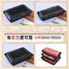 Caja de Embalaje de Carne Personalizada Transparente Desechable Rollo de Cordero Congelado Pp Recipiente Hermético Fondo Negro Caja Blíster Descuento por Cantidad
