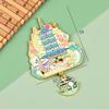 Imanes Metálicos Originales Serie Hangzhou para Refrigerador Lago del Oeste Pagoda Leifeng Tres Estanques Luz de Luna Templo Lingyin Ciudad Song Atracciones Imanes para Refrigerador