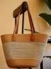Nova Bolsa de Praia de Verão de Alta Qualidade Grande Capacidade Bolsa de Ombro Trançada Bolsa de Rattan e Palha Cesta de Legumes Bolsa Balde
