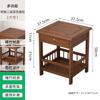 Estante de almacenamiento de madera maciza para el hogar, estante de almacenamiento de piso simple, carrito de cocina de múltiples capas, estante de almacenamiento para sala de estar, estante de té