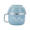 Fiambrera de Acero Inoxidable para Niños y Adultos Fiambrera con Artefacto para Arroz Taza para Comida Rápida Fiambrera de Doble Capa Tazón para Sopa Tazón para Arroz de Estudiante