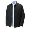 Nova Jaqueta Executiva Casual de Negócios Masculina Outono e Inverno para Meia-Idade e Idosos com Gola e Forro de Fleece-660