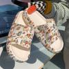 Pantuflas de Oso Lindas de Dibujos Animados para Mujer Verano Nuevas Estudiantes Hogar Antideslizantes Suaves Gruesas A5529xxzmty