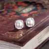Brincos de Tarraxa de Pérola Prata Art Source S925 Prata Pura Estilo Europeu e Americano de Luxo Leve, Brincos Únicos para Mulheres, Modelo Popular