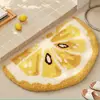 Alfombra de Felpa Divertida con Forma de Durazno, Tapete de Baño Absorbente y Antideslizante, Felpudo Decorativo para Dormitorio, Alfombrilla de Piso para Baño, un Gran Accesorio para el Hogar